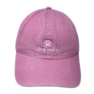 Dog Mom Slideback Baseball Cap Pink OS Adjustable Embroidered Pacific Brim